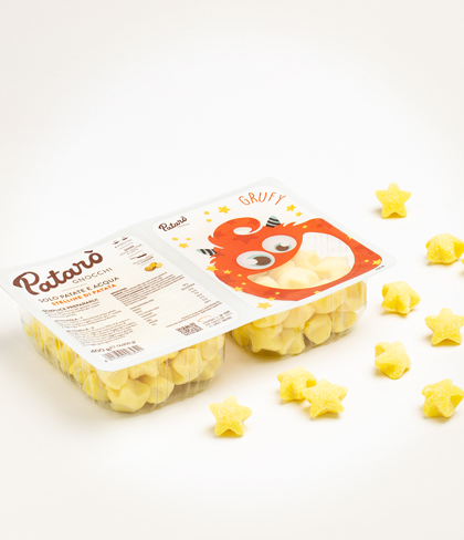 stelline di solo patate e acqua grufy pataro