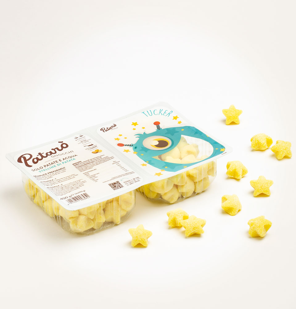 stelline di solo patate e acqua tucker patarò