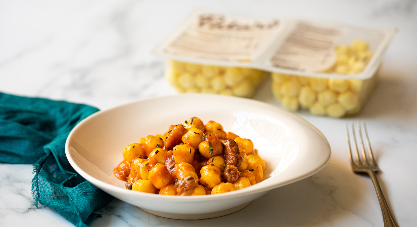 Chicche con sugo di pesce