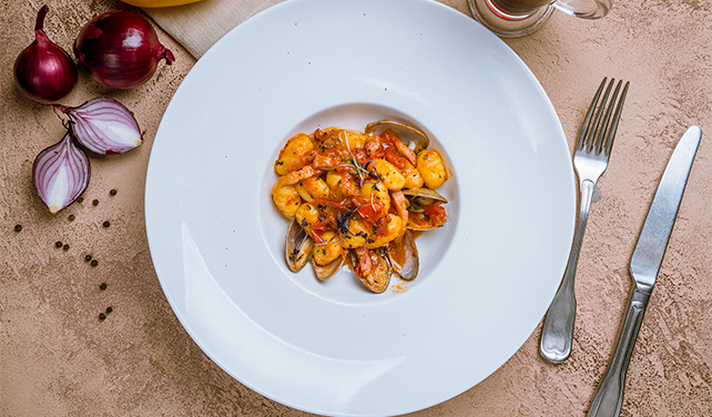 gnocchi al sugo di pesce