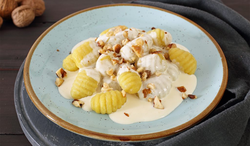 gnocchi con condimento bianco
