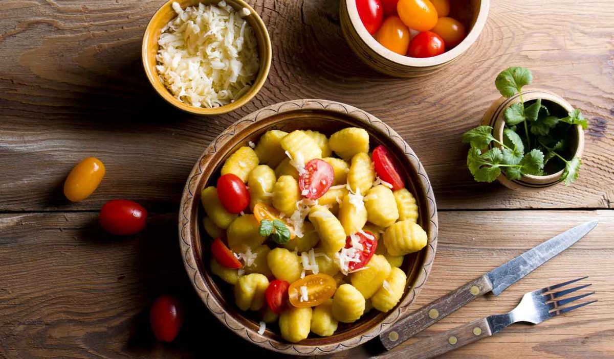 gnocchi di patate condimento verdure