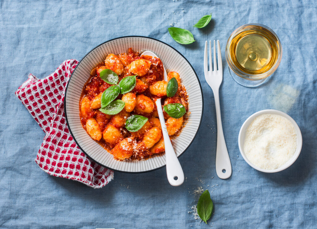 abbinamento vino gnocchi