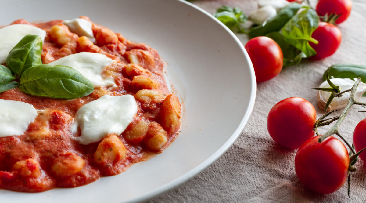Gnocchi pomodoro e mozzarella