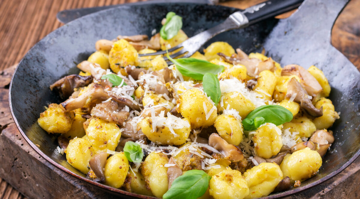 gnocchi con funghi