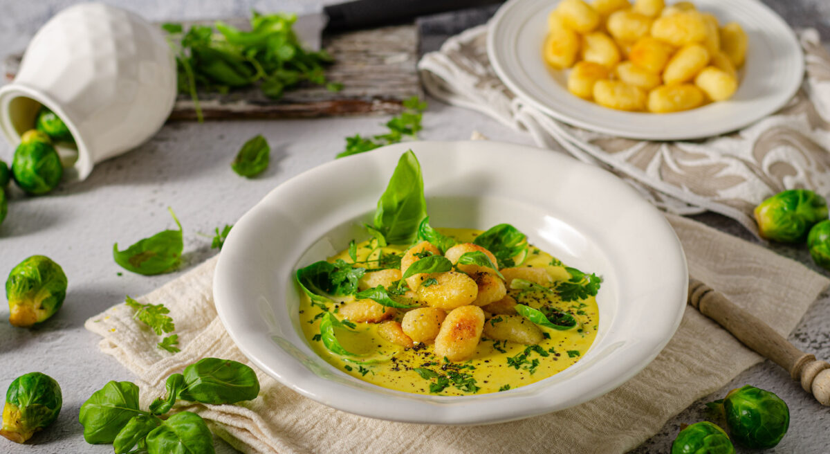 gnocchi di patate in piatti fusion