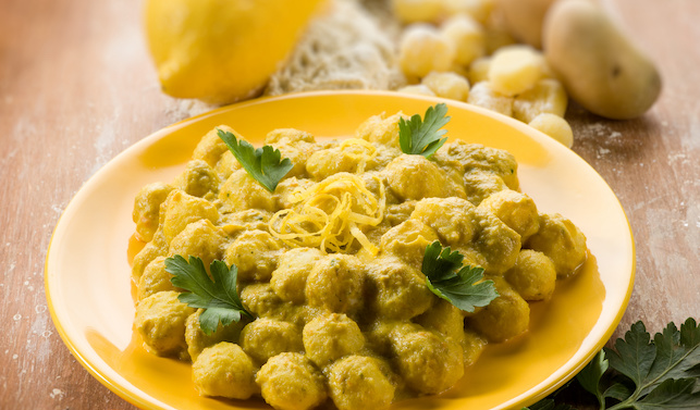 gnocchi al limone