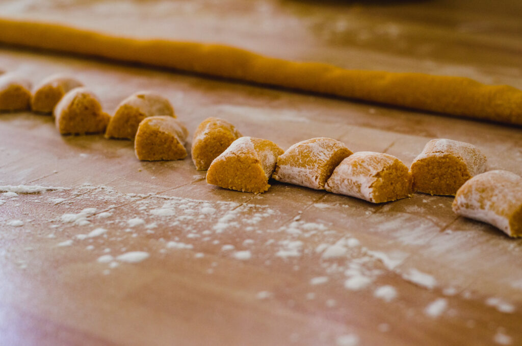 Gnocchi di Patate Dolci a primavera